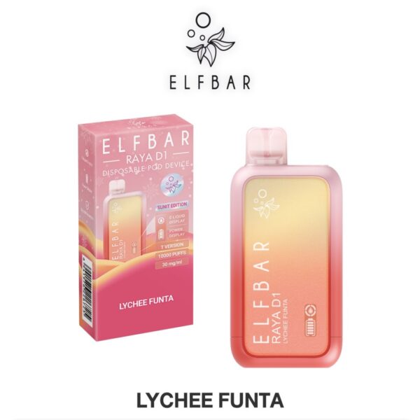 พอตใช้แล้วทิ้ง ELFBAR 10000 ลิ้นจี่